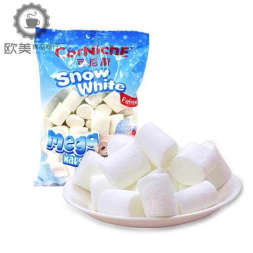 菲律宾棉花糖可尼斯白雪公主300g牛轧糖雪花酥烧烤烘Marshmallow