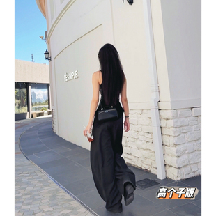 猫猫家加长女裤秋冬灰色弯刀裤调性拉满高级质感西装香蕉西装裤女