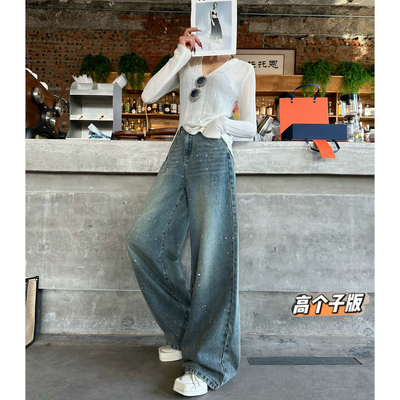 阔腿长裤薄款牛仔春夏加长女裤