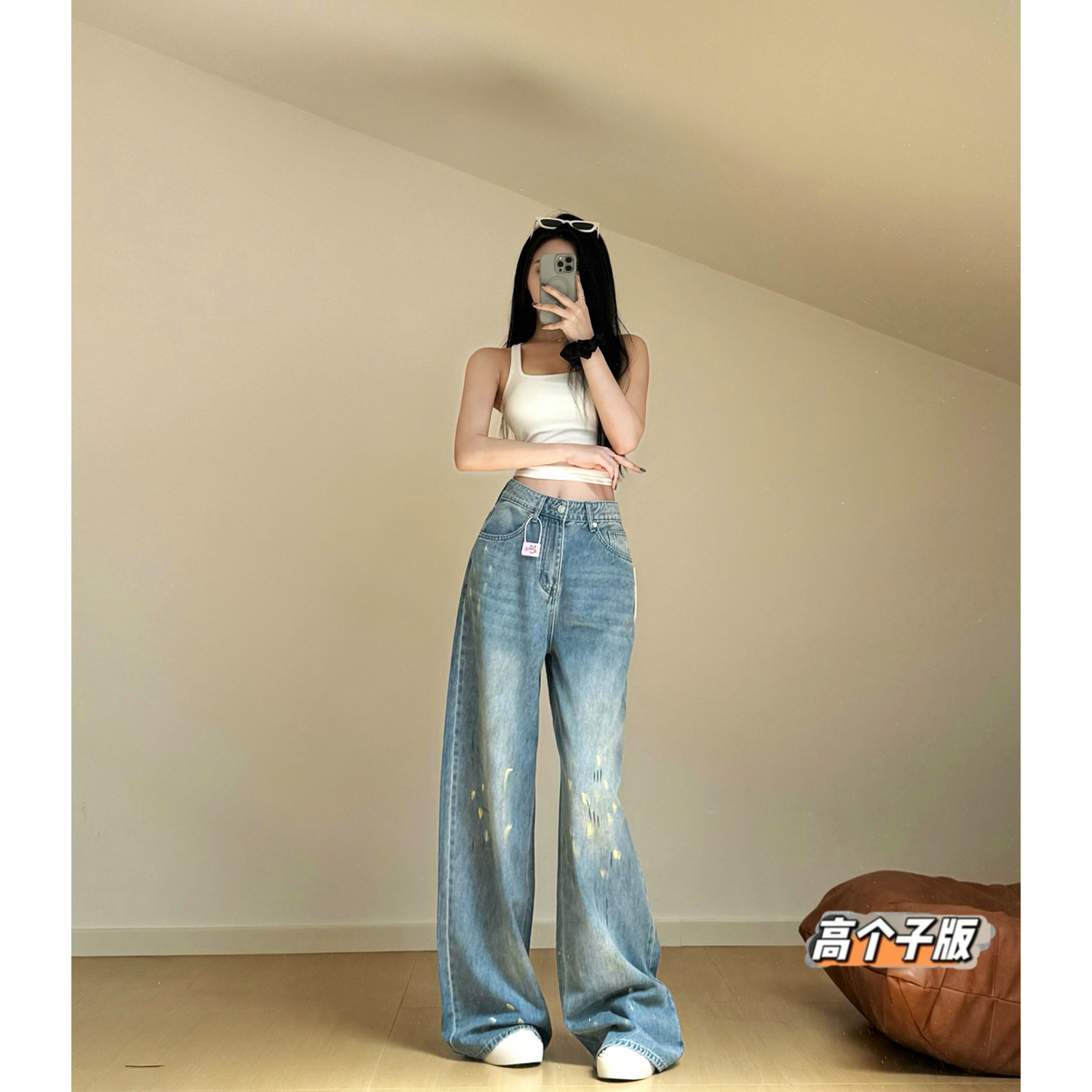 阔腿长裤薄款牛仔春夏加长女裤