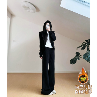 猫猫家摇粒绒秋冬高个子套装