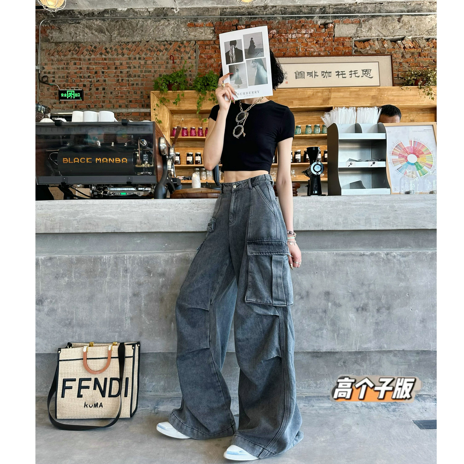 阔腿长裤常规牛仔秋冬加长女裤