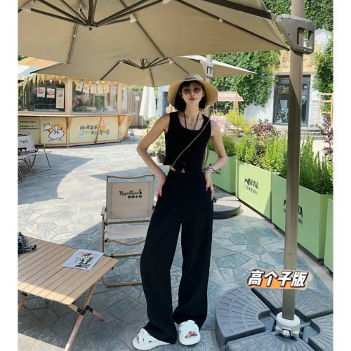 猫猫家棉混夏季加长女裤
