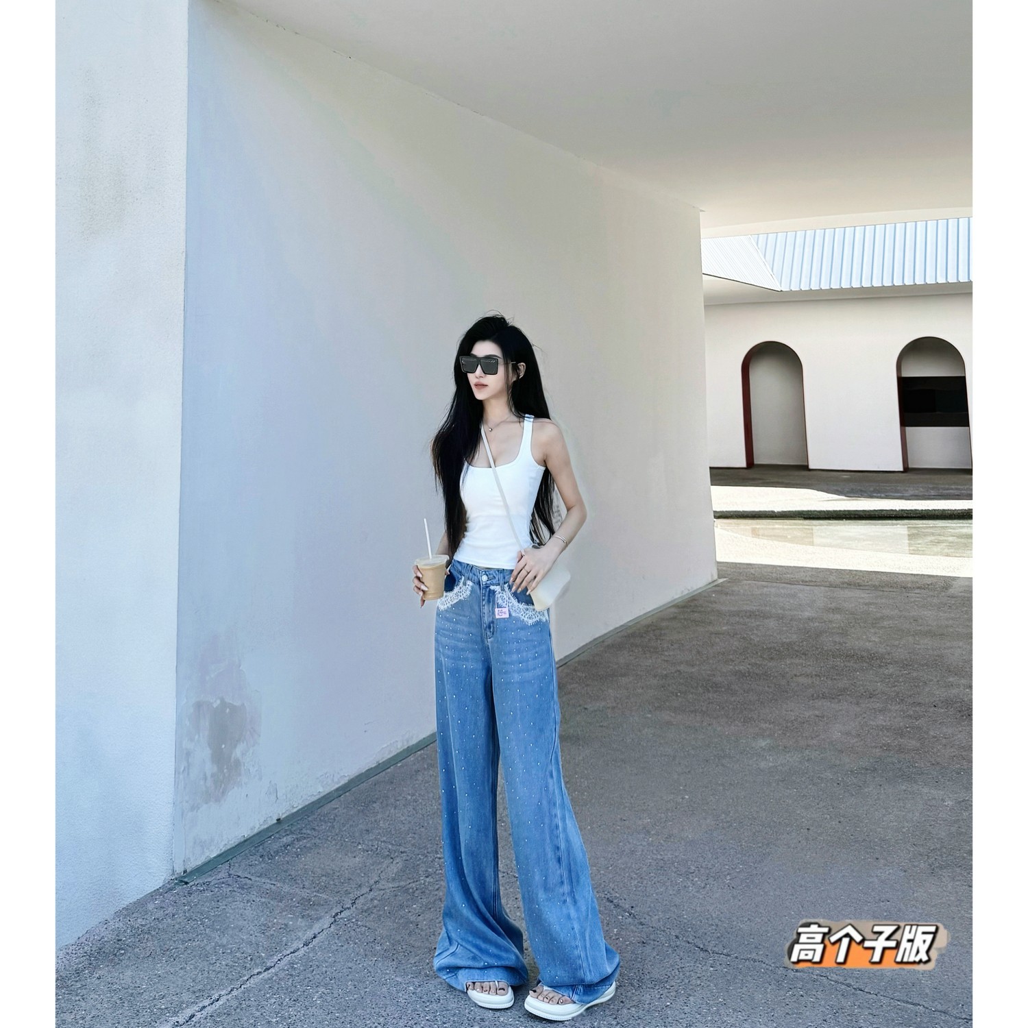 阔腿长裤薄款牛仔夏季加长女裤