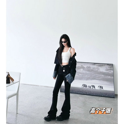 微喇长裤常规牛仔秋冬加长女裤