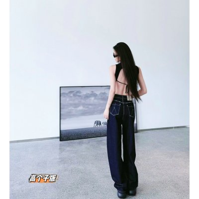 阔腿长裤常规牛仔秋冬加长女裤
