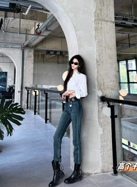 猫猫家加长女裤秋冬一条过冬加绒加厚显瘦百搭绝高个子烟管牛仔裤