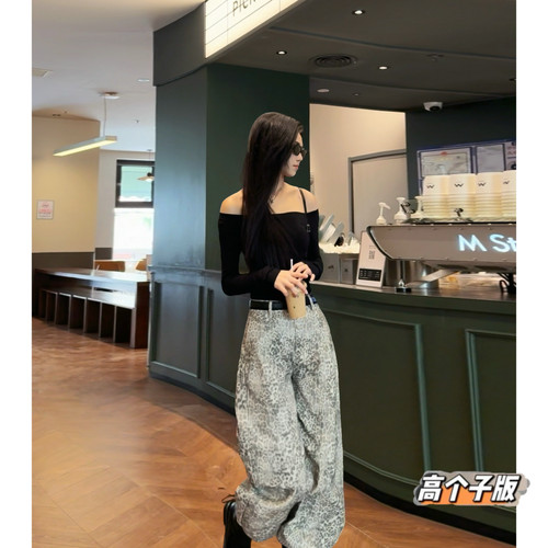 阔腿长裤常规牛仔秋冬加长女裤