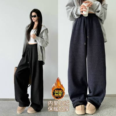 高腰原创猫猫家长裤加长女裤