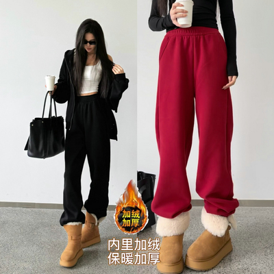 高腰原创猫猫家长裤加长女裤