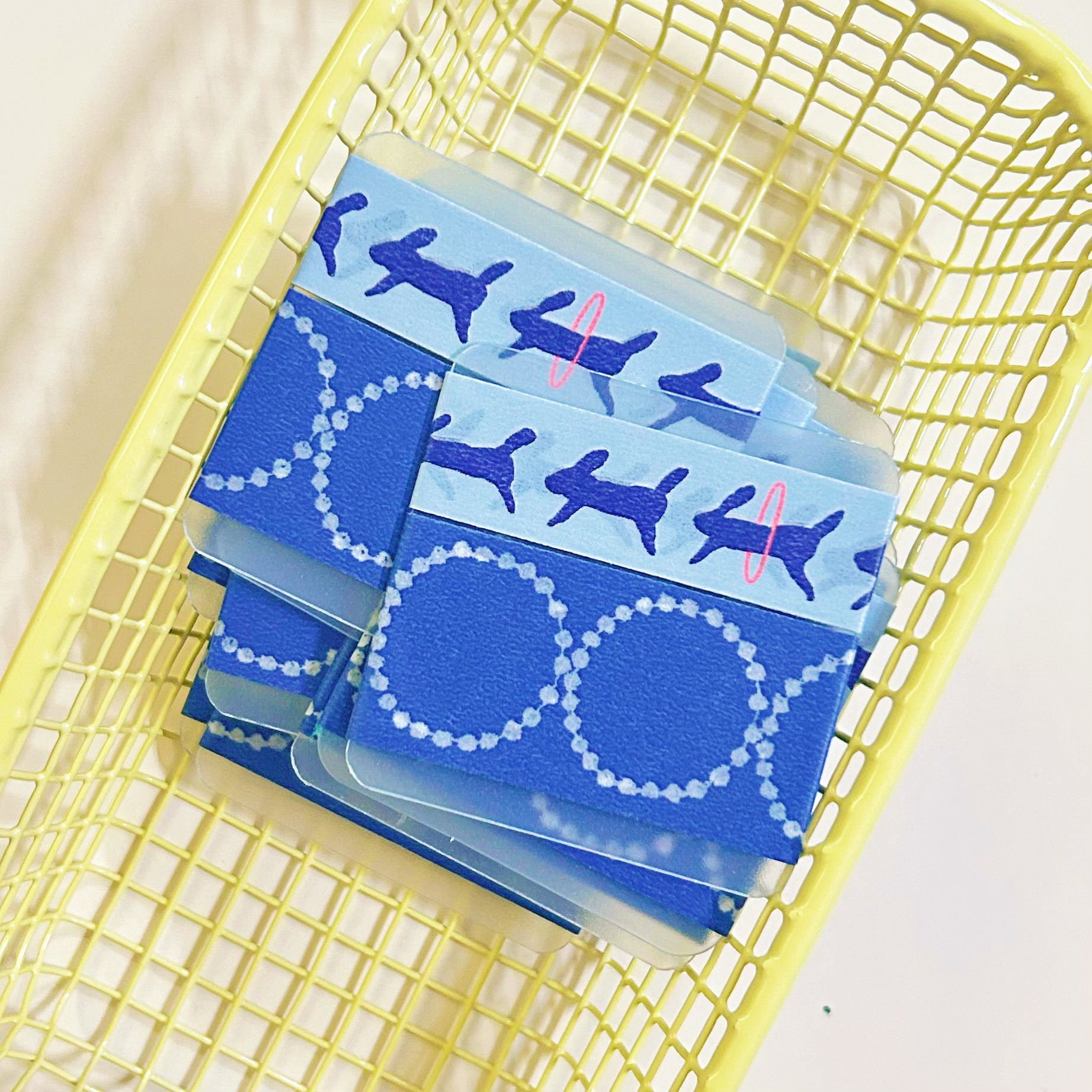 分装胶带 | 日本mt皆川明和纸胶带蓝铃鼓蓝跑兔手帐胶带分装