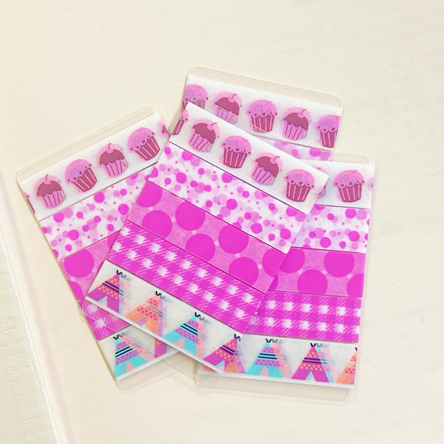 分装胶带 | 爱心蝴蝶结格子桌布墨轩和纸胶带手账胶带分装