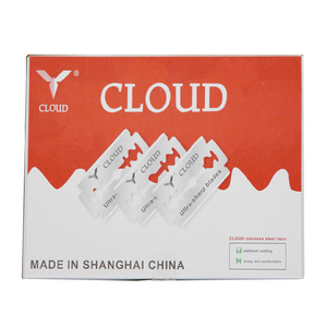 国产精品克劳德剃须刀片 不锈钢双面手动刮胡刀片/剃须刀片/100片