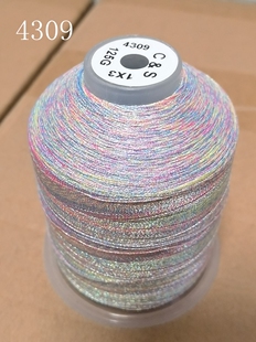 CS4309段染幻彩彩金线结绳项链线材3股6股线圈用线手绳手工手链线