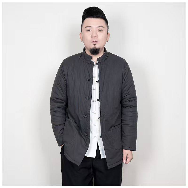 男款加棉加厚保暖棉衣立领盘扣棉袄中式棉服男士外套秋冬中国风,男装,唐装,淘宝优惠券,粉丝福利购,淘宝优惠卷
