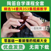 12孔陶笛自学教程优盘初学者零基础视频教学课程新手入门学习U盘