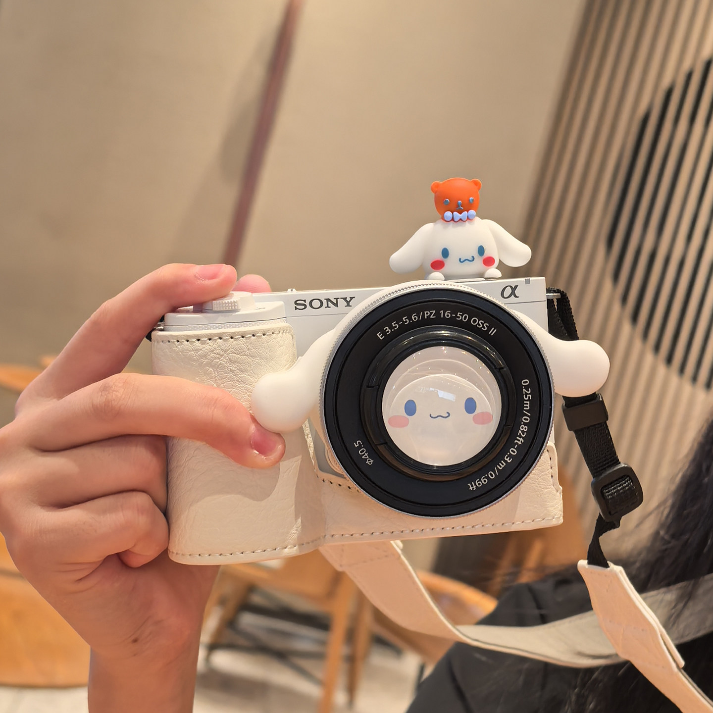 索尼相机包zve10保护套zve10二代皮套适用于底座zve10M2配件a6400