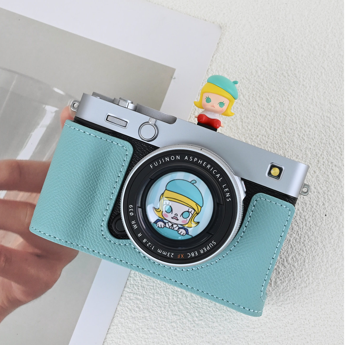 适用富士XT50保护套真皮XT30II XE5相机包xt5x100vi皮套XM5壳配件