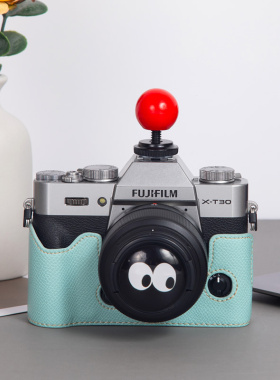 适用于富士XT30二代保护套XT30XT20XT10XT30ii配件壳蒂芙尼蓝底座