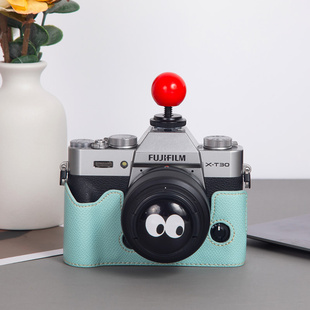 适用于富士XT30二代保护套XT30XT20XT10XT30ii配件壳蒂芙尼蓝底座