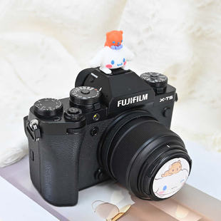 大耳狗相机镜头盖热靴富士XT5 52mm适用佳能R50小痰盂R10索尼A7C