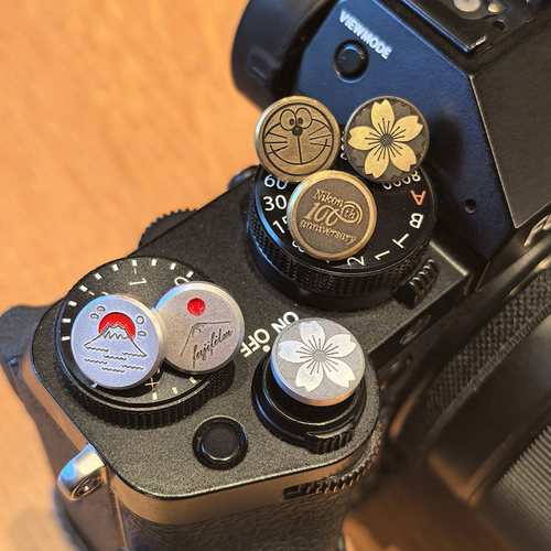 适用富士xt5XT4快门按钮纯铜100Vxt30ii相机配件徕卡索尼佳能