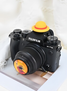 路飞草帽相机镜头盖热靴R50小痰盂49MM适用佳能R10富士XT5索尼A7C