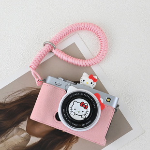 富士xt50保护套xt5相机包xm5手绳XS20配件xe5粉色皮套xt30三代壳