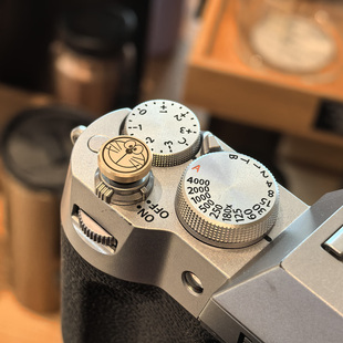 适用富士相机快门按钮xe5xm5xt30三代xt50x100vi快门帽尼康热靴盖