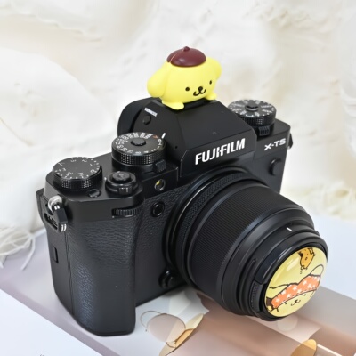 布丁狗相机镜头盖热靴R50小痰盂49MM适用佳能R10富士XT50索尼A7C2