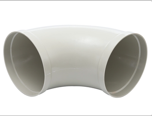 pp弯头90°弯头风管接头塑料承插弯头注塑成型管道专用配件
