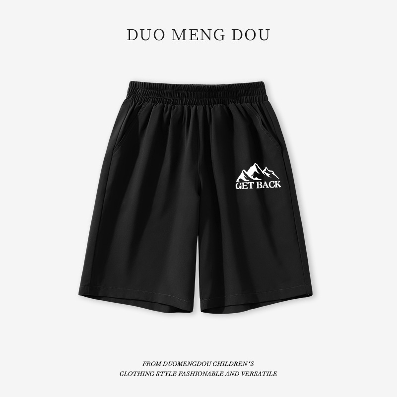 哆萌豆兒童短褲2025夏季男童夏裝運(yùn)動(dòng)褲子小童薄款寬松中褲
