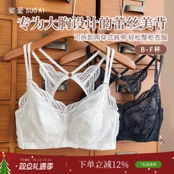 大胸蕾丝美背超薄软钢圈内衣文胸