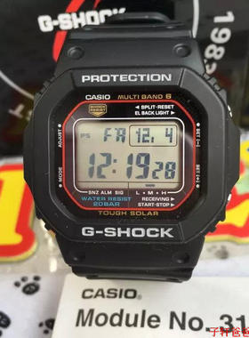 现货卡西欧小方块六局电波太阳能手表男女学生运动GW-M5610u特价