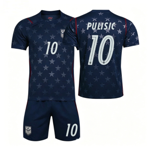 2026世界杯美国主客场球衣国家队10号普利西奇速干足球服套装定制