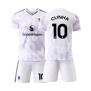 2526曼联球衣主客场8号B费C罗10号库尼亚儿童训练足球服套装定制