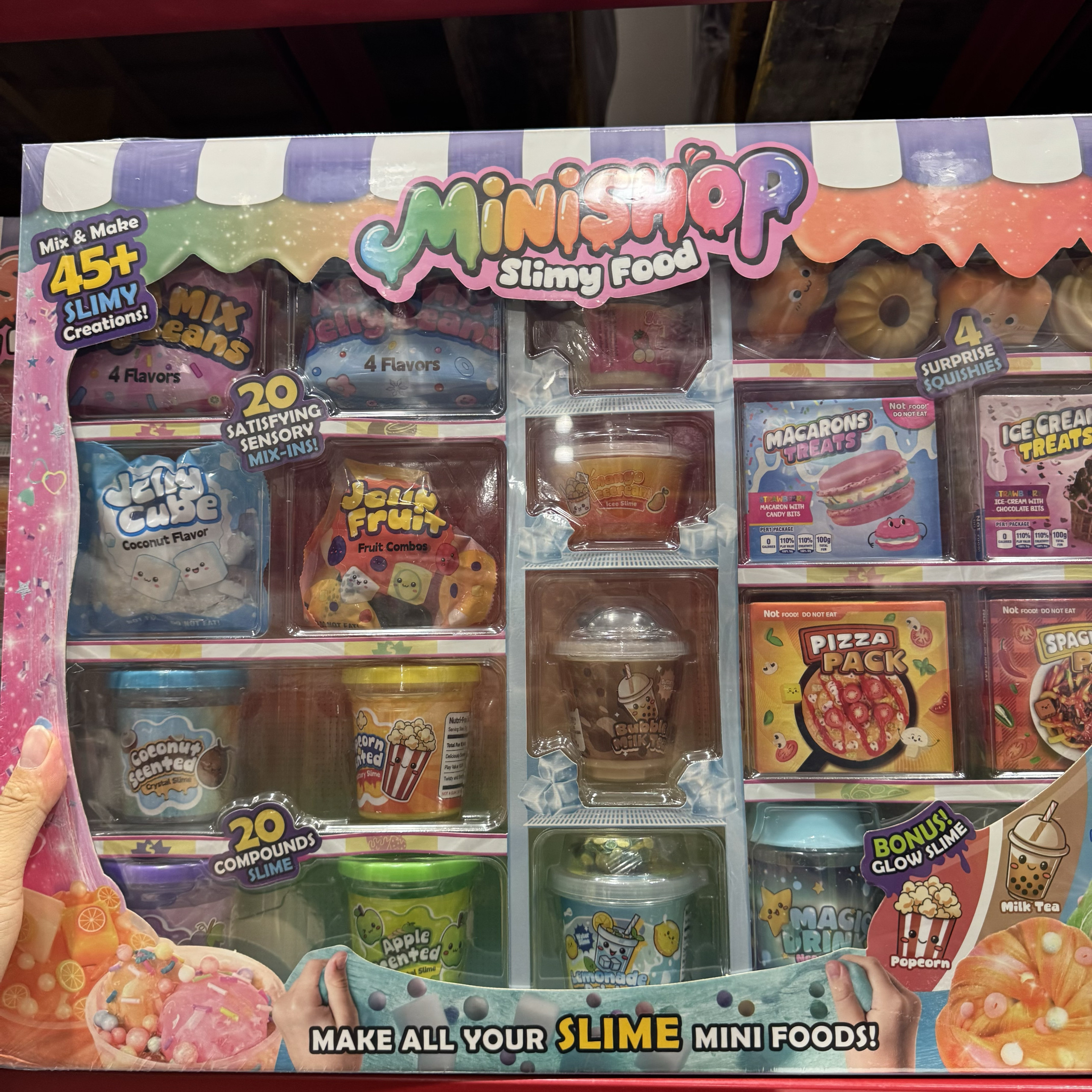 山姆DIY 史莱姆迷你食物商店 20款史莱姆和 丰富配件