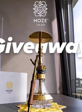 Moze TradiM酒吧全套ktv经典金色星球不锈钢高档礼盒水烟壶shisha
