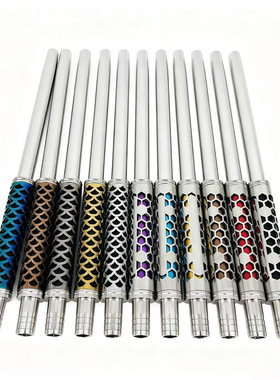 阿拉伯水烟 硅胶烟管手柄 hookah handle 金属吸嘴手柄配件