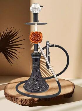 moze kvze grid hookah 网红款玫瑰花排烟水烟壶 阿拉伯水烟全套