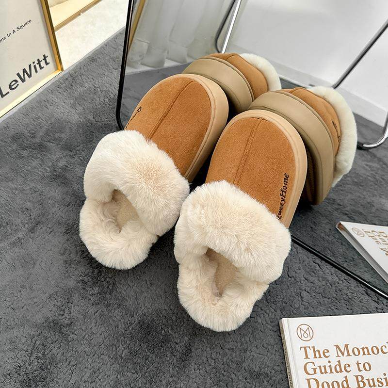 毛毛绒棉拖鞋女冬季2025新款厚底室内家居家防滑保暖棉拖鞋女冬季,女鞋,棉鞋,淘宝优惠券,粉丝福利购,淘宝优惠卷