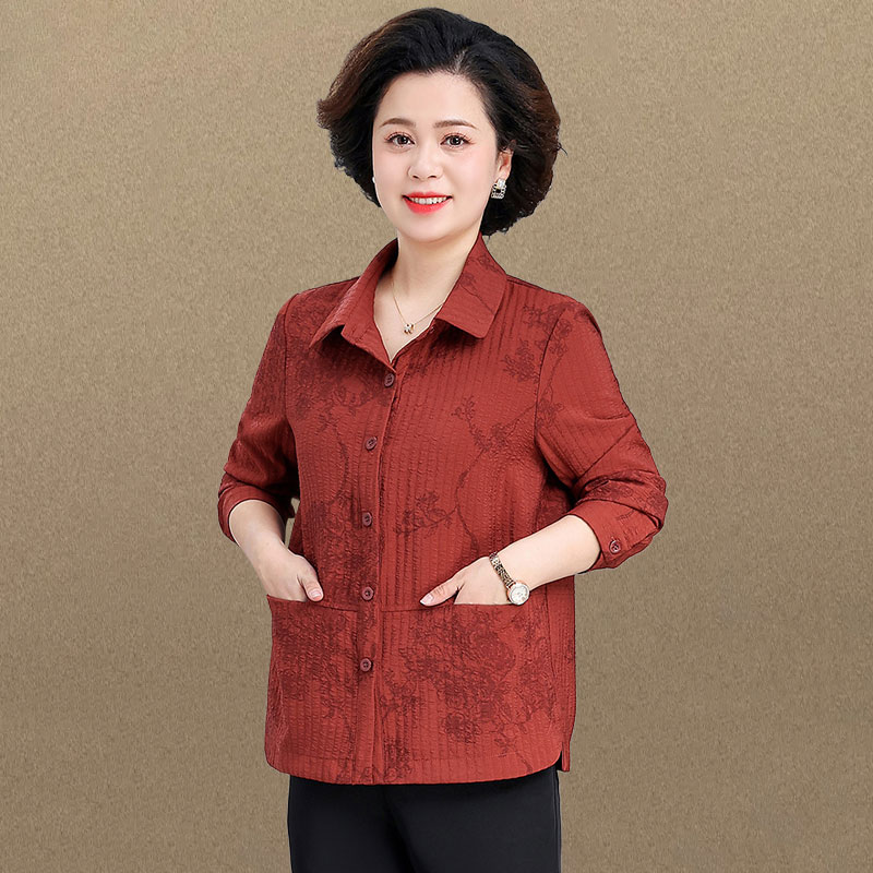 中老年妈妈秋季休闲外套