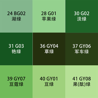 国标GSB自动手喷漆G01苹果绿G03艳绿GY06军车绿07豆蔻绿色金属漆