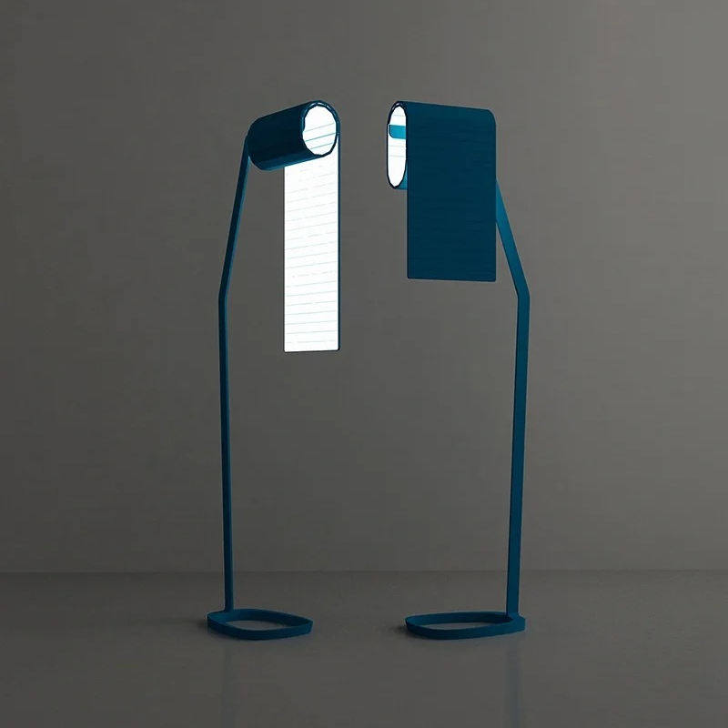 后现代创意个性铁艺台灯酒店别墅客厅办公室样板房蓝色落地灯