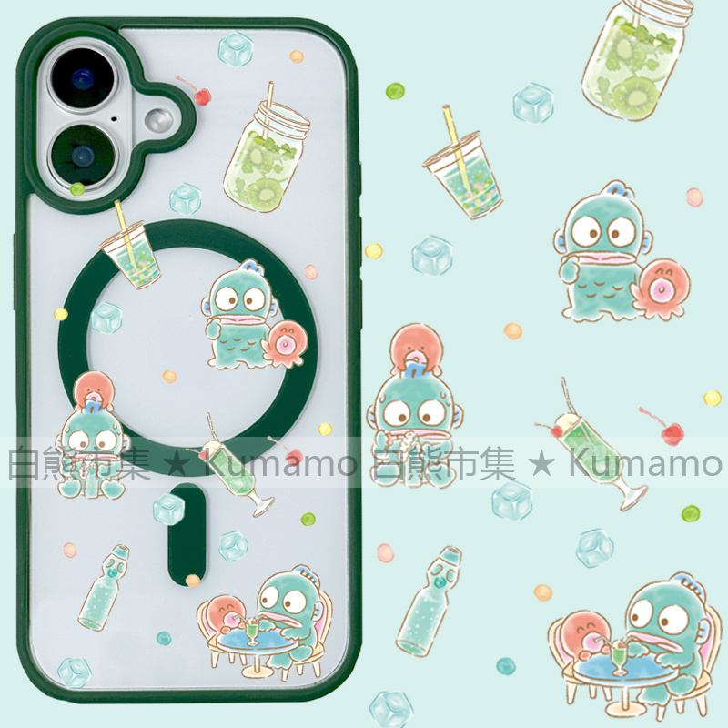 适用iphone16promax苹果16手机壳MagSafe磁吸15支架14透明13人鱼汉顿25ultra丑鱼12波子汽水11保护套7/8plus
