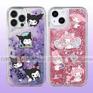 适用iphone17promax手机壳15苹果16三星24ultra小米13华为oppovivo保护套软14流沙12库洛米17美乐蒂ins可爱8p