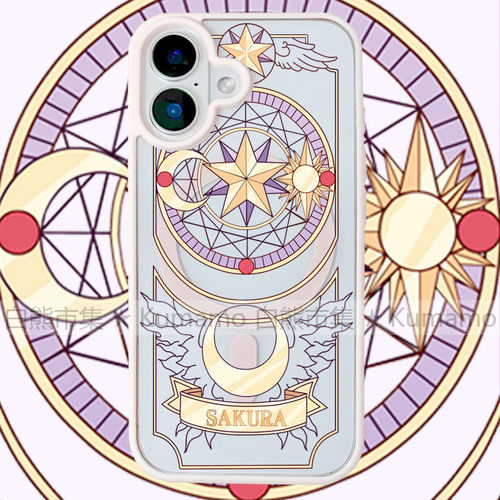 适用iphone17promax苹果16手机壳MagSafe磁吸15支架14透明13魔法阵18promax魔卡少女樱18小樱17动漫16e保护套