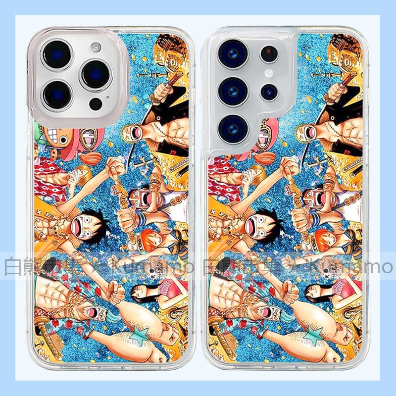 适用iphone16promax手机壳15苹果16三星25ultra小米13华为oppovivo保护套软14流沙12海贼王路飞乔巴卡通女8p
