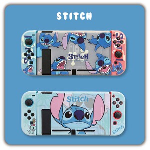 史迪奇史迪仔卡通可爱情侣switch任天堂保护壳分体配件软套ns透明