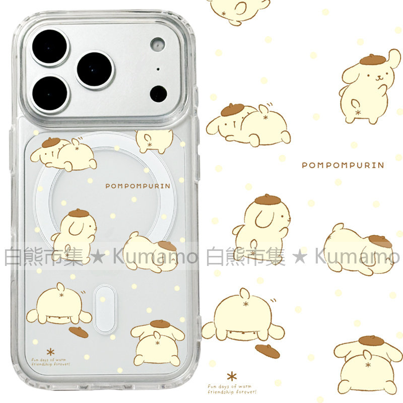 适用iphone17promax苹果17手机壳MagSafe磁吸16支架15透明14布丁狗13波点12日系可爱26ultra卡通16e保护套17e